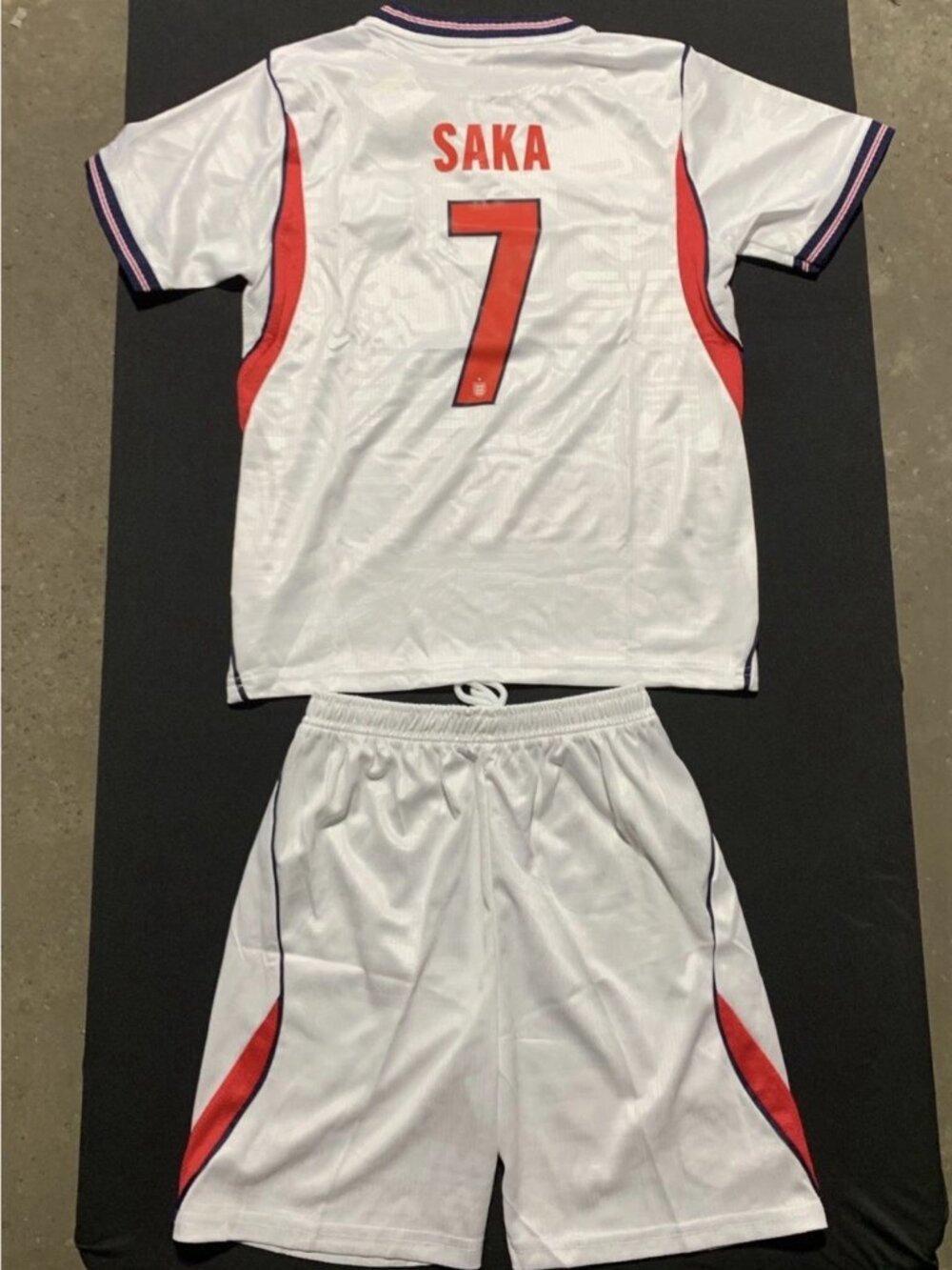 Kids Bukayo Saka White 2026 World Cup Soccer Jersey Suit